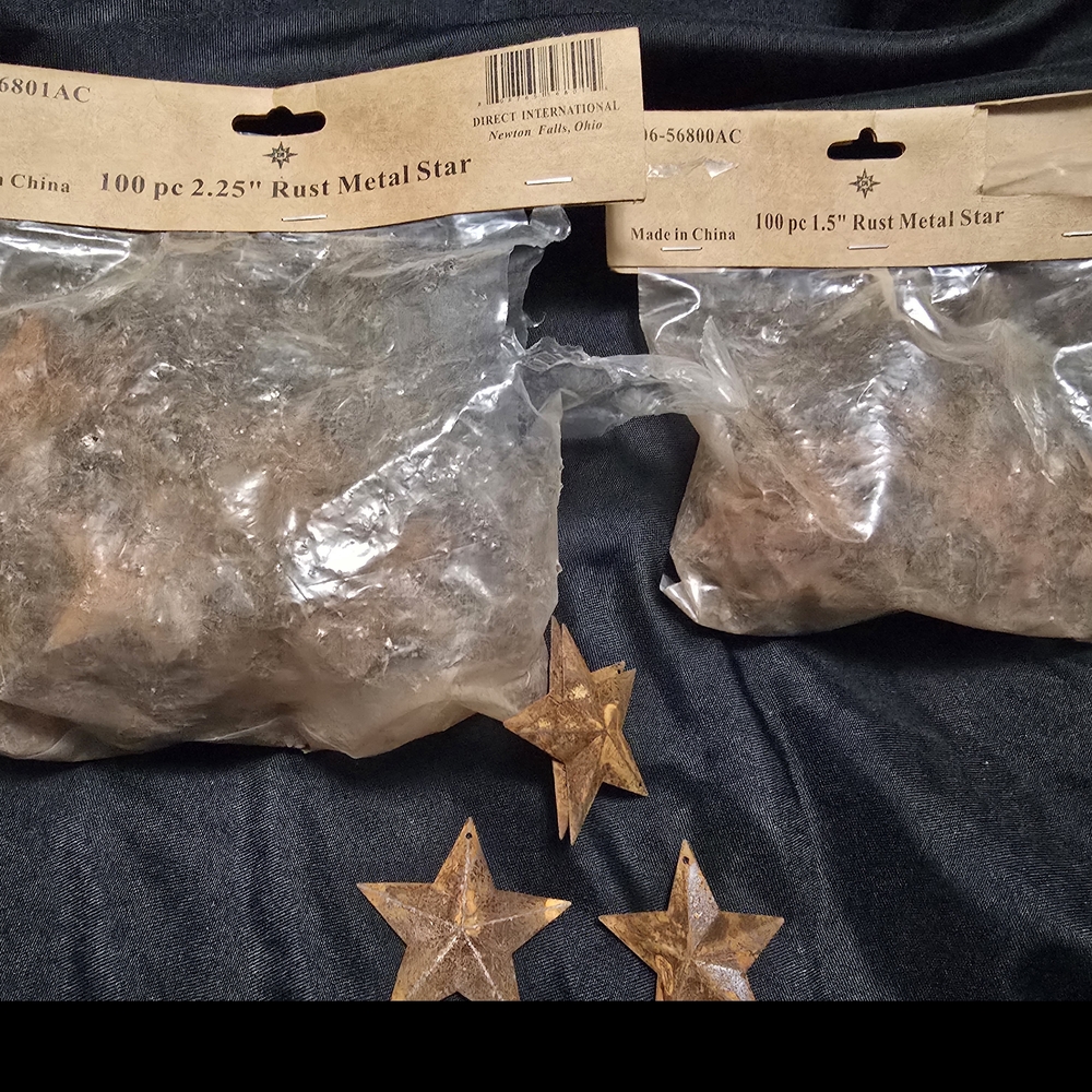 Rust Metal Star Set